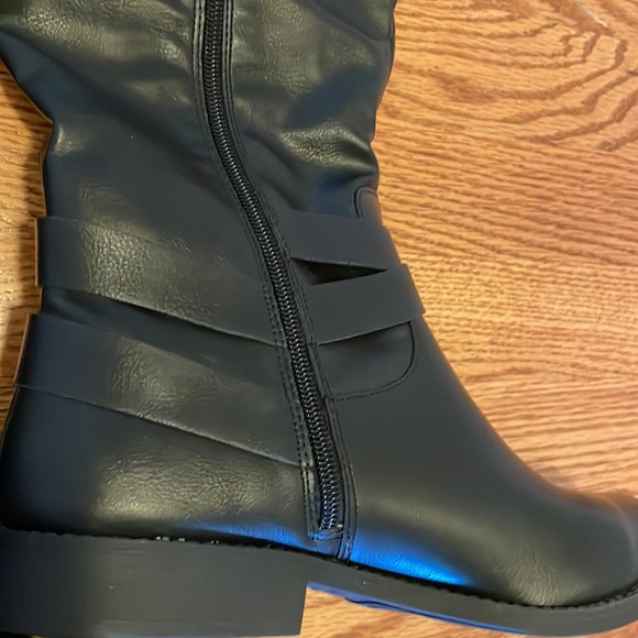 NWT Style & Co Black Riding Boots, size 10 - Picture 4 of 7